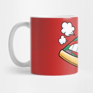 Red Angry Pizza Mug